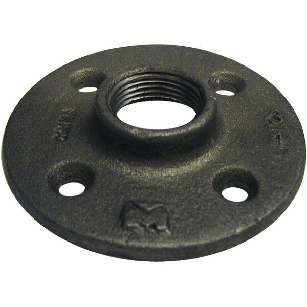 Southland 1/2 In. x 3 In. Black Iron Floor Flange 521-603BG